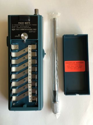 Vintage Pace 2 Way Radio Walkie Talkie Set of 2 Box Instructions USA 7