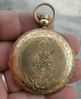 1873 Key Wind Gold Filled Elgin Dexter St.  Grade 28 10s Pocket Watch