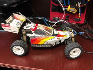 Vintage Kyosho Optima Mid 4wd Off Road Racer 1:10 Scale.