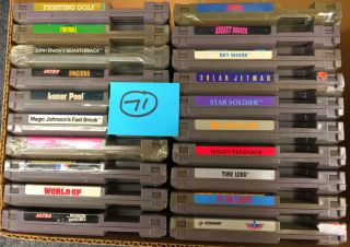 20 Nintendo Nes Classic Vintage Game Cartridge Bundle Games Tested/working Lot71