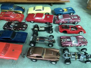 Vtg Wooden Slot Car Box Case Slot Cars & Parts Strombecker Eldon Aurora 60s 70s 6