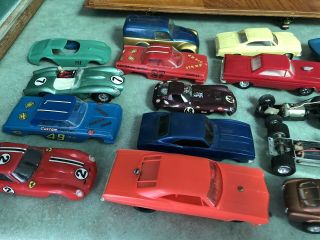 Vtg Wooden Slot Car Box Case Slot Cars & Parts Strombecker Eldon Aurora 60s 70s 7