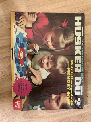 1970 Vintage Husker Du ? Board Game Memory Matching - Regina Rare