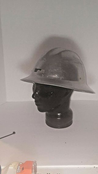 Vintage Aluminum Hard Hat Hard Boiled E.  D.  Bullard Co.  Full Brim 2