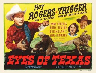 Movie 16mm Eyes Of Texas Feature Vintage Drama 1948 Film Toy Rogers Western