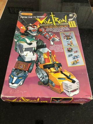 Matchbox Voltron Iii Deluxe Lion Set Complete Vintage Box Packaging