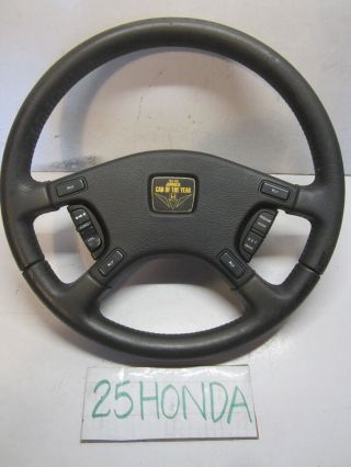 1986 - 1989 Honda Accord Se - I Jdm Leather Wrapped Steering Wheel Ca1 Ca2 3g Rare