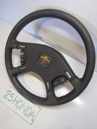 1986 - 1989 Honda Accord SE - I JDM Leather Wrapped Steering Wheel CA1 CA2 3G Rare 6