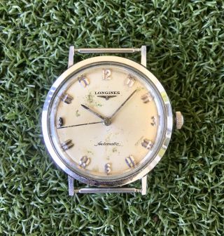Vintage Longines Automatic Watch 19as Movement 34mm All Steel