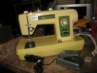 Vintage Brother Model Galaxie 221 Heavy Duty All - Metal Sewing Machine W/pedal