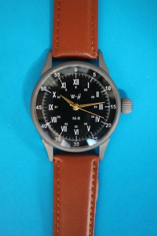 Vintage Watch Swiss Military Laco Waffen - Ss Zz Division German Army Wwii 1940`s