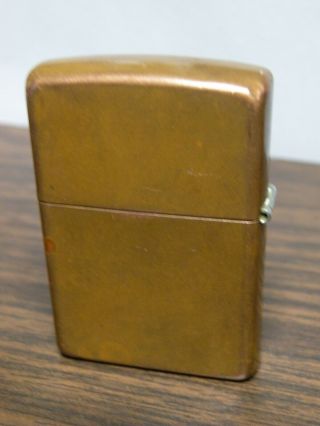 Vintage Copper Zippo Lighter D 03