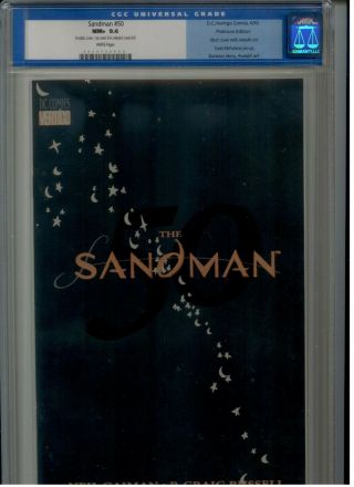 Sandman 50 Platinum Edition Cgc 9.  6 Wp - Double Cover Incredibly Rare