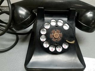 Antique Vintage Western Electric (Bell System) C/D Rotary Telephone Balkelite 40 2