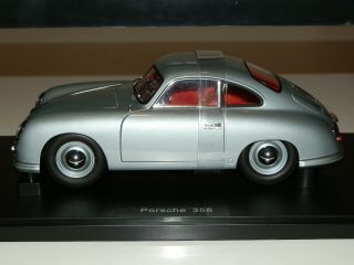 1:18 AutoArt Porsche 356 Coupé (Fishsilver Grey) MIB VERY RARE 3