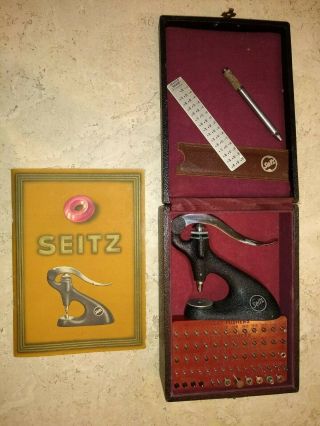 Seitz Friction Jewelling Standard Outfit Watchmaker Jeweler Tool Vintage Kit