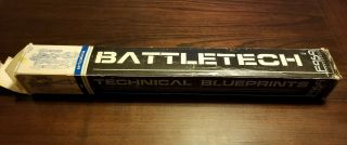 Battletech Technical Blueprints - Rare Rolled Edition Stock No.  1615 All 5