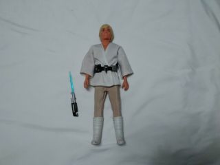 Vintage Star Wars 1978 12 " Inch Luke Skywalker Figure Boots Belt Lightsaber
