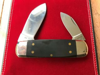 Vintage1986 KABAR Knife Club Sunfish Set of Three 2 bld.  Sunfish knives NOS 7