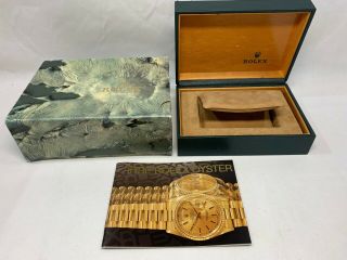 Vintage Rolex Watch Box Case 68.  00.  55 Booklet 0426185