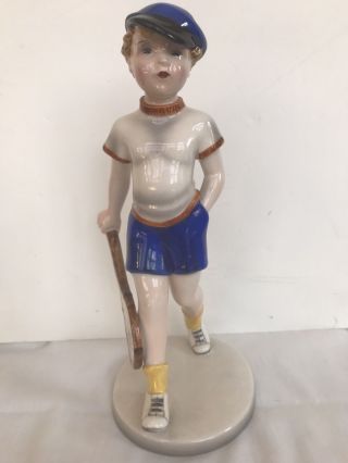 Wien Figurine,  Boy Tennis Player,  Vintage