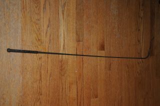 Vintage Driving Whip,  Buggy Whip,  Dray,  Antique Leather Riding Crop Equestrian.