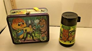 Vintage 1970 Sid & Marty Krofft H.  R.  Pufnstuf Aladdin Lunchbox & Thermos