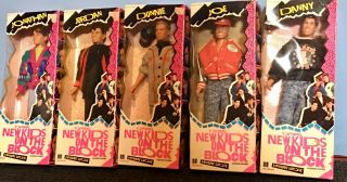 5 Five Vintage Kids On The Block Dolls Nkotb 1989