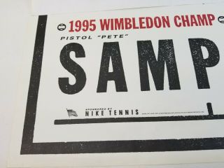 VTG Pistol Pete Sampras Andre Agassi 1995 Grand Slam Matchup Nike Tennis Poster 5