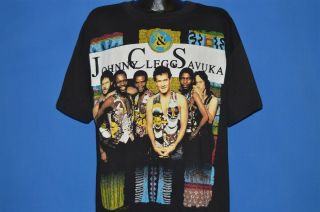 Vintage 90s Johnny Clegg & Savuka One World South African Afro Pop T - Shirt Xxl