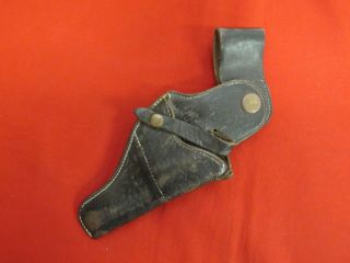 Wwii Era Us Brown Leather Revolver Swivel Holster May Not Be Issue.