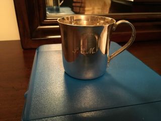 Antique Tiffany & Co.  Makers Sterling Silver Mirrored Baby Cup 23245