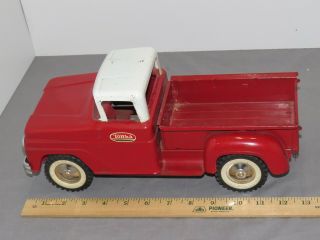 Rare Vintage Tonka Hot Pickup Red & White Flare Side Stepside