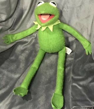 Vintage 1976 Muppets Jim Henson Kermit Frog Stuffed Plush Fisher Price Toys 850