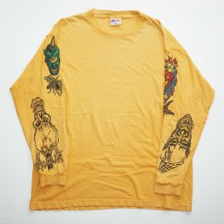 Vintage 90s Marilyn Manson Tattoo T - Shirt Long Sleeve,  Size Xl