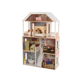 Barbie Size Dollhouse Furniture Girls Playhouse Dream Play Wooden Doll House