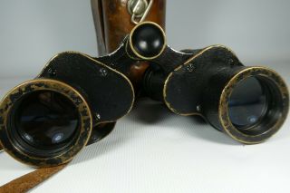 Old Vintage CARL ZEISS JENA D.  F.  12X Binoculars 7