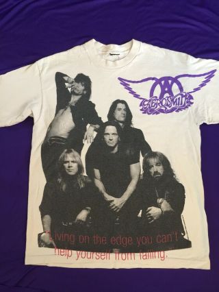 Rare Vintage Aerosmith Get A Grip 94 World Tour Concert T - Shirt Mens