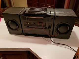 Vintage 1995 RCA CD Tape Player Dual Cassette Boombox RP - 7950B Surround Sound 5