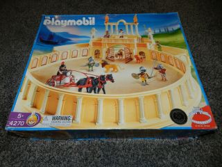 Vintage Playmobil 4270 Roman Gladiator Arena Colosseum W/box & Instructions