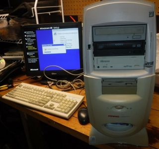 Vintage Windows 98 Se Real Dos Desktop Tower Athlon 750 Geforce Sblive Dvd 98se