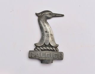 Vintage Raleigh Bicycles Car Mascot ? Badge Cycling Chopper Cycle Head ?