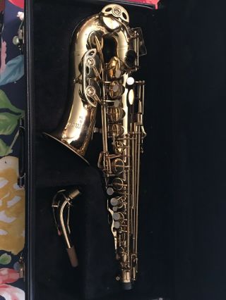 Vintage Selmer Alto Saxophone With Wood Case Student/intermediate Level Band