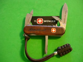 Ntsa Vintage Swiss Army Wenger Pocket Knife " Oak Day Hiker " W/locking Blade