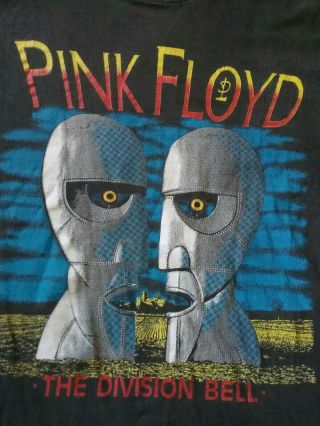 Pink Floyd Shirt Vintage 1994 North American Tour Black Men ' s size L/XL 2