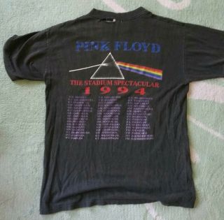 Pink Floyd Shirt Vintage 1994 North American Tour Black Men ' s size L/XL 3