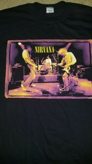 Vintage 90 ' s Nirvana Live From Muddy Banks Wishkah NWOT X - LARGE ADULT SHIRT XL 2