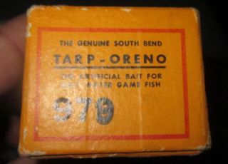 South Bend Tarp Oreno with Correct Box,  About 3