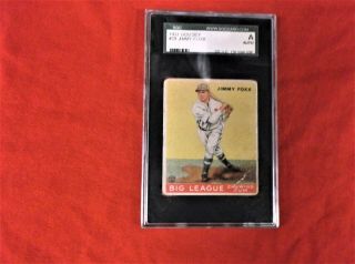1933 Goodey 29 Jimmy Foxx Sgc A Authentic Plus 15 Vintage Cards