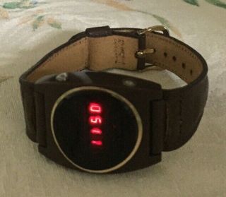 1970s Vintage Texas Instruments Series 500 Red Led Watch,